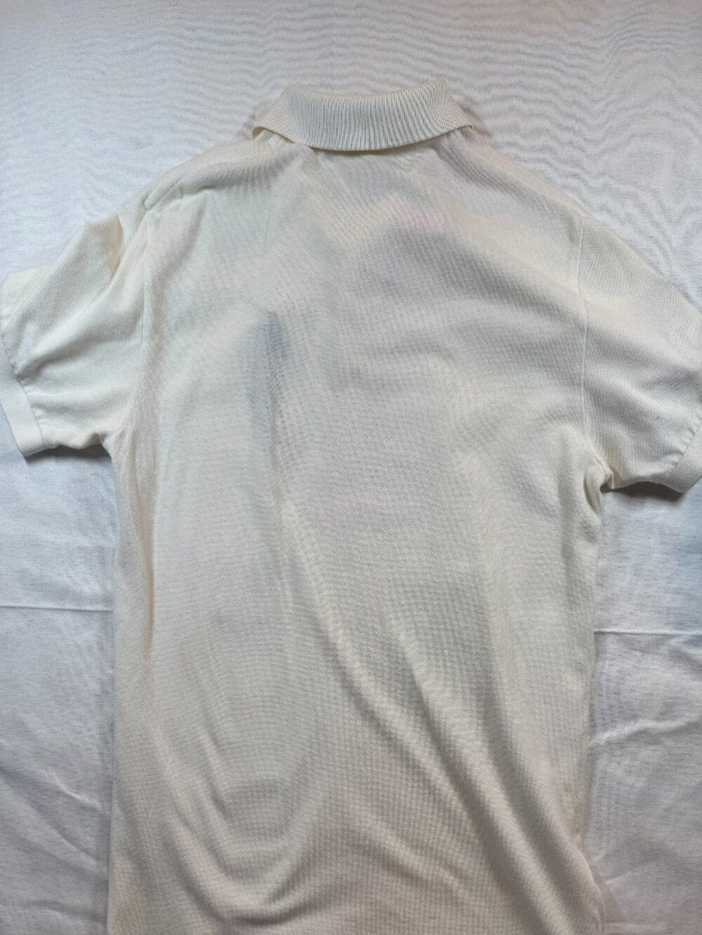 Polo Ralph Lauren Big Pony #3 Mesh Polo Shirt White Cream Men's S - Picture 4 of 8